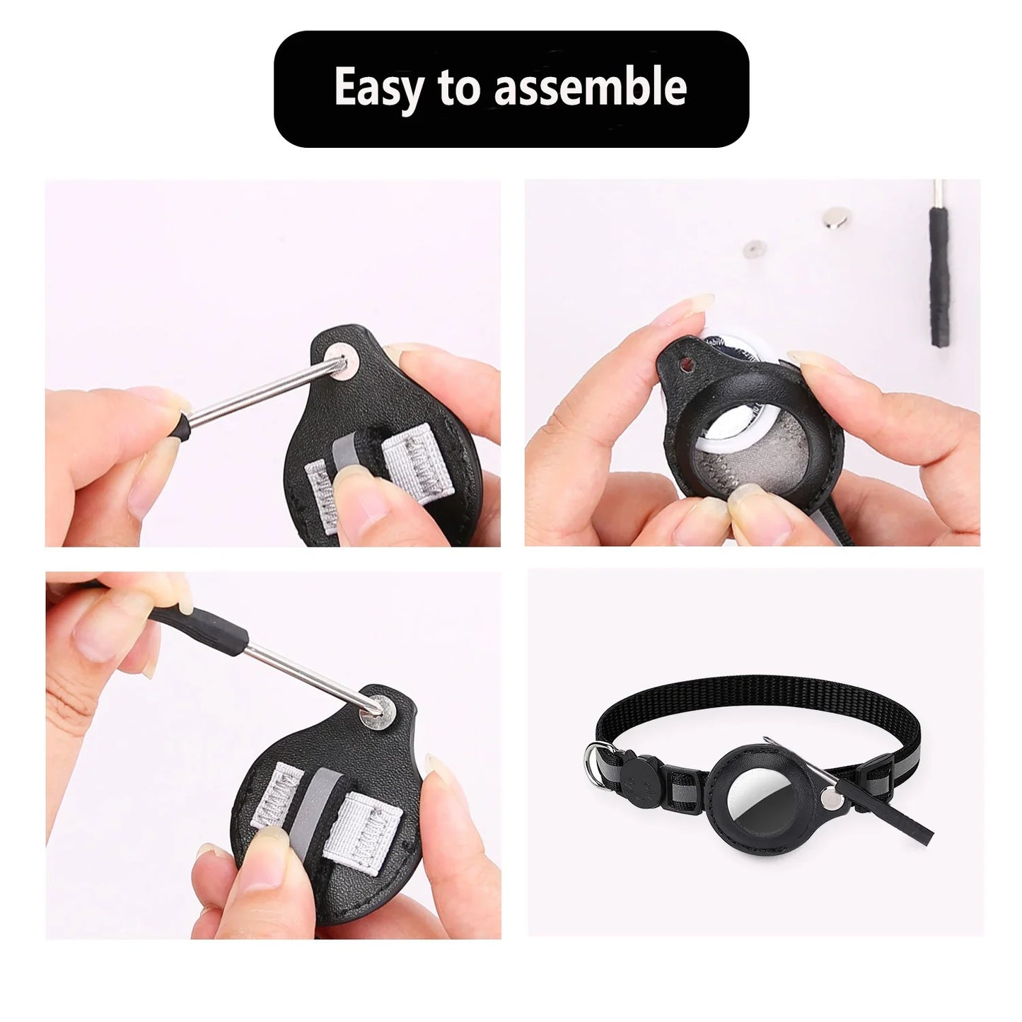 SafeCat Reflective AirTag Collar
