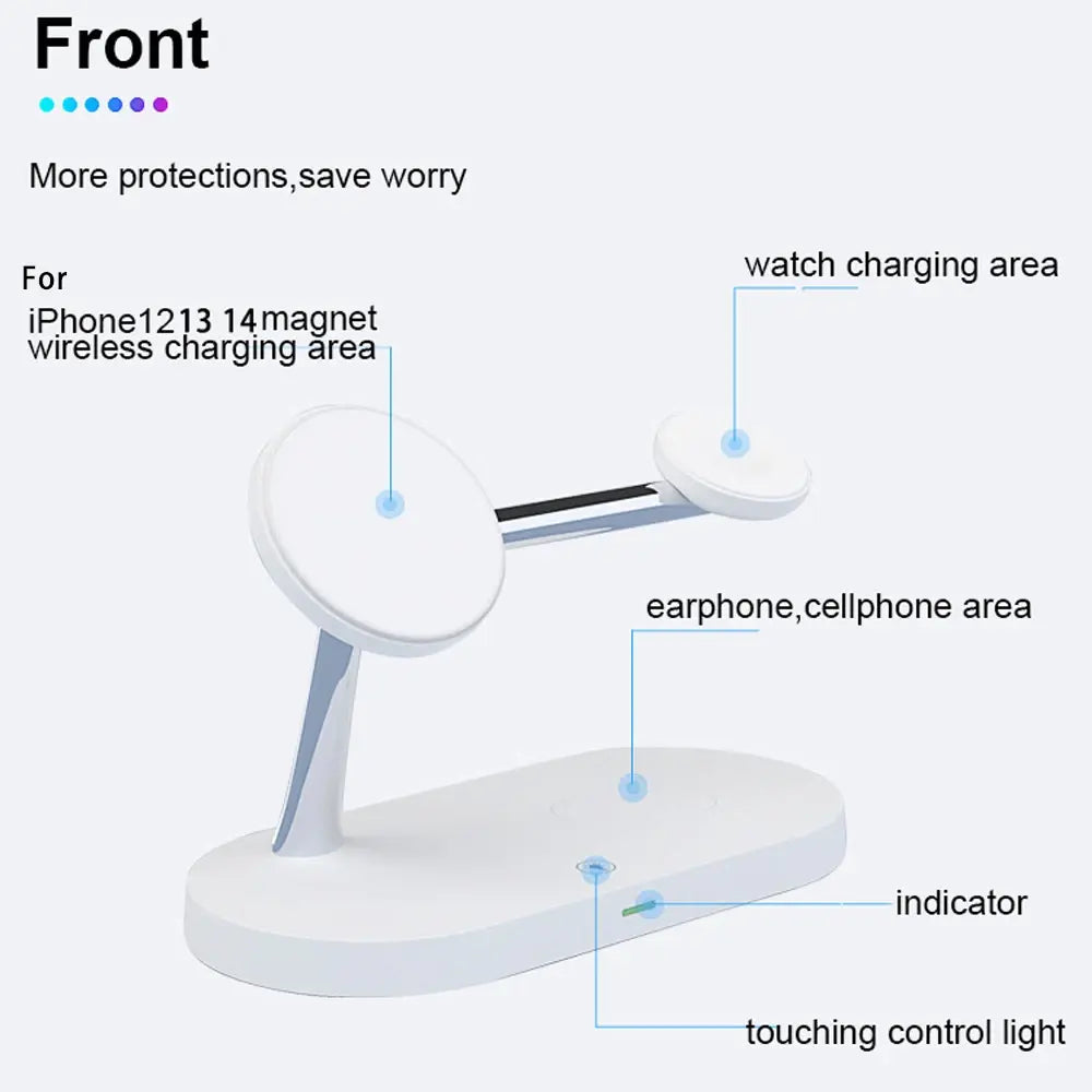 3 in 1 Wireless Charger Stand Magnetic